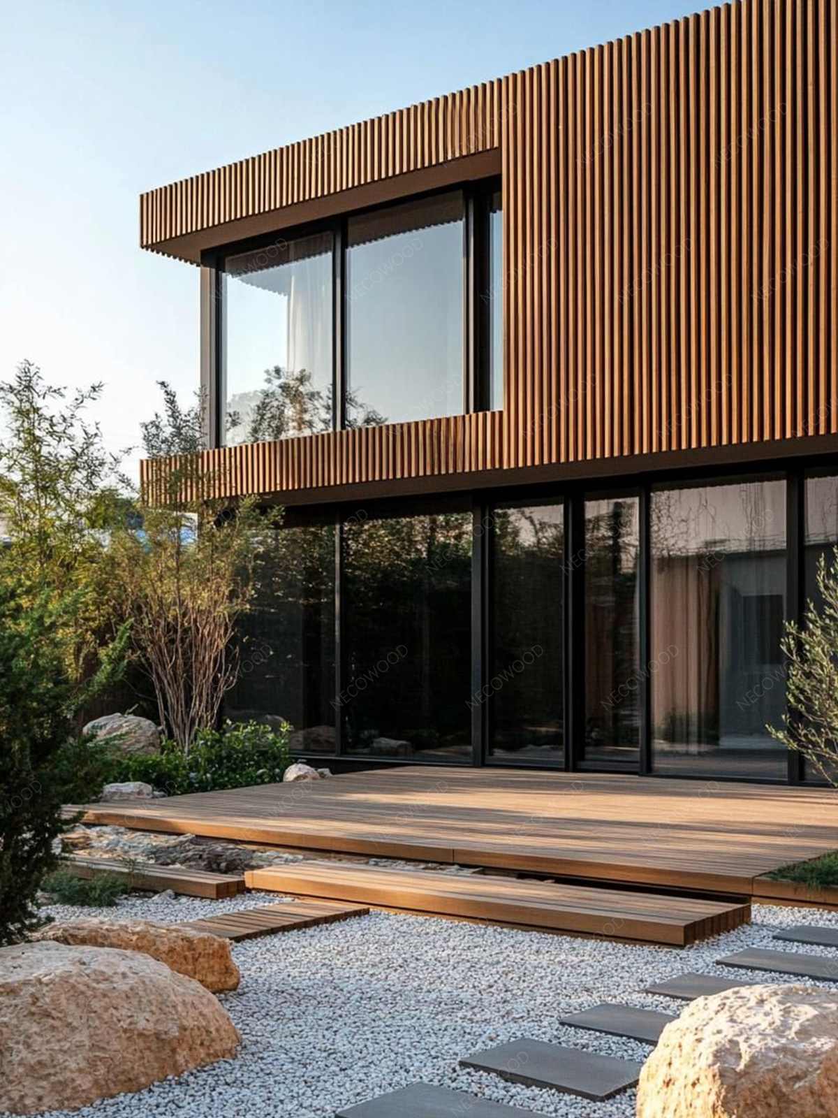 พยากรณ์อากาศโลก: WPC ที่มีฝาปิด ASA ของ Necowood – ทนทานเป็นพิเศษ น้ำหนักเบาในการขนส่ง และไม่ต้องบำรุงรักษา