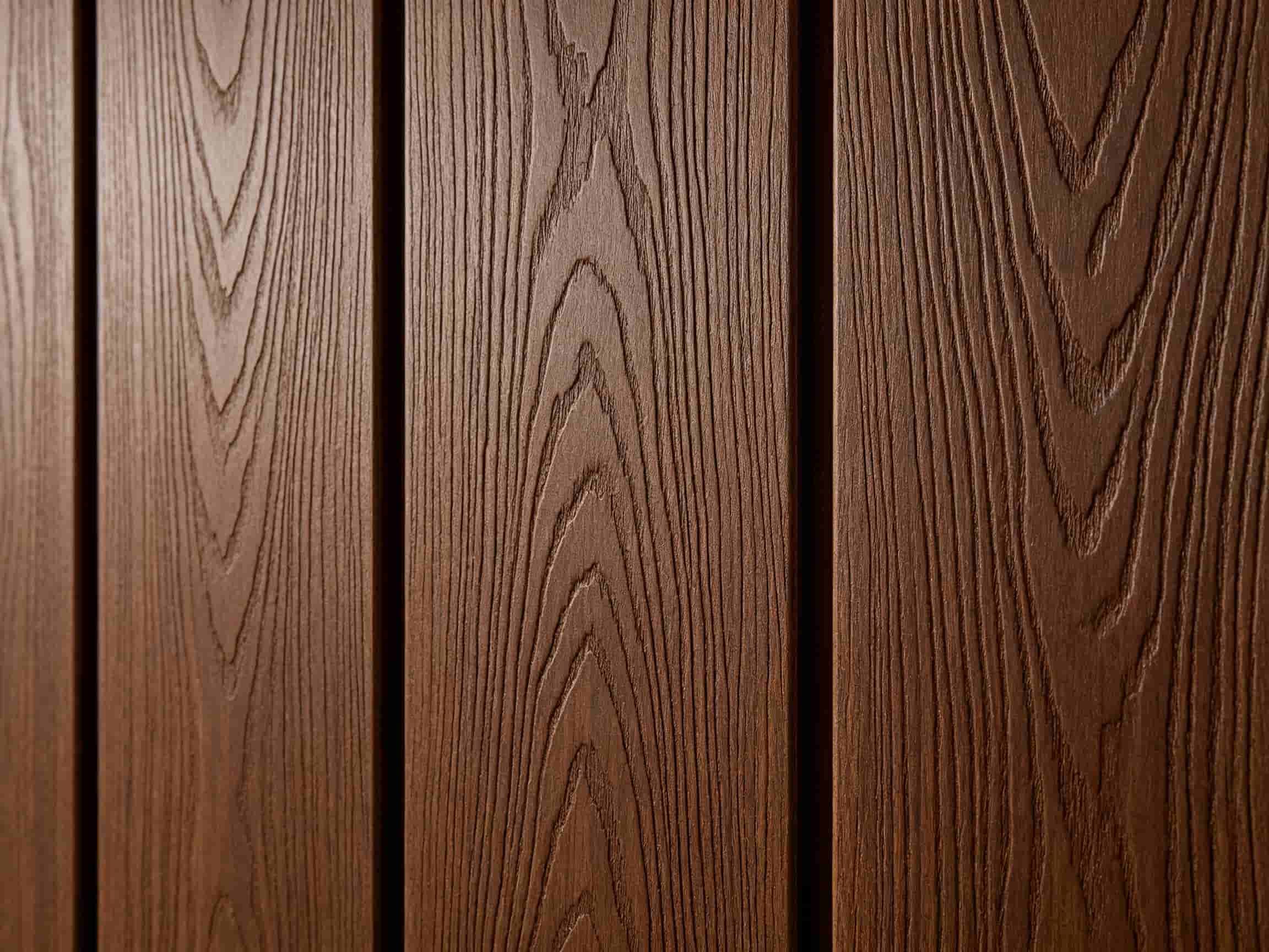 WPC wall panel texture close-up showing wood grain and matte finish